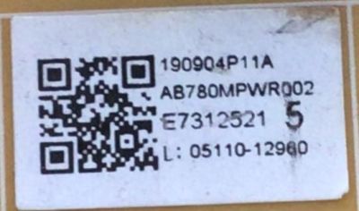 FUENTE PARA TV PHILIPS / NUMERO DE PARTE AB780MPWR002 / BAA78ZF0102 1 / NUMERO DE PANEL HV650QUB-F90 / MODELO 65PFL5504/F7 - Imagen 2